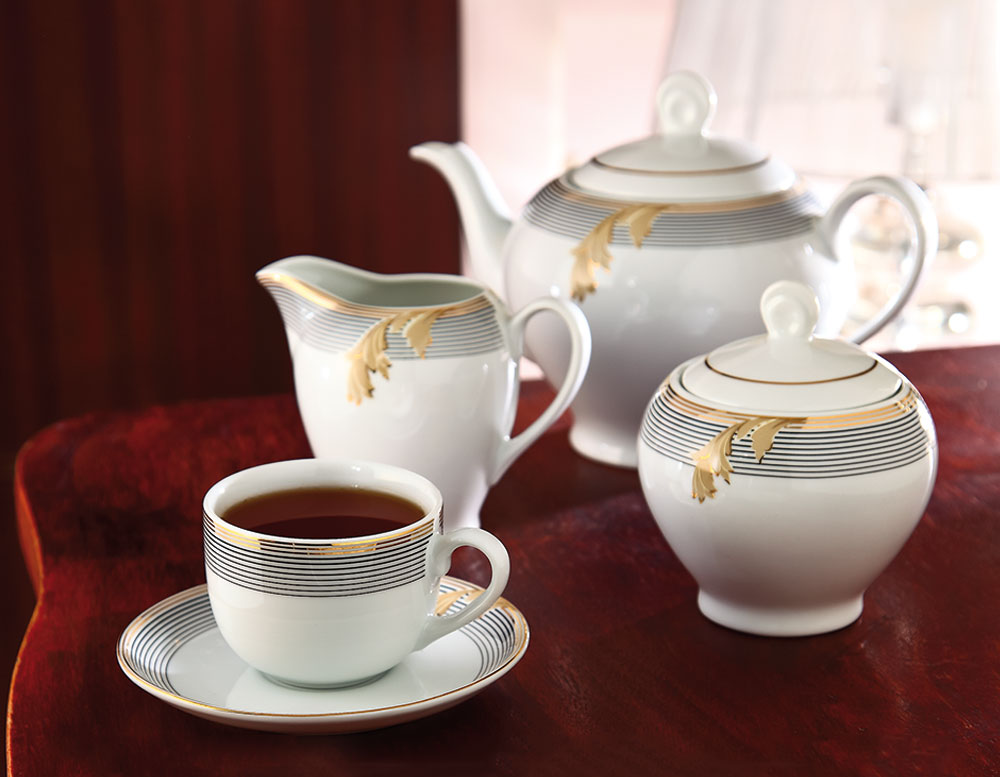 سرویس چینی چایخوری المیرانسا طلایی