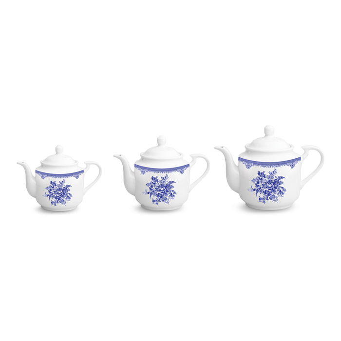 سرویس 6 پارچه قوری چای استوانه فلورانس