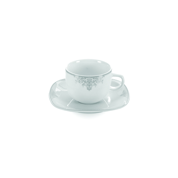 سرویس چینی 12 پارچه چای خوری مونت کارلو پلاتینی