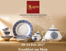 20nd Participation of Zarin Iran Porcelain Industries In The Ambiente Fair