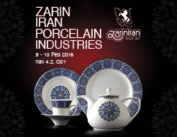 21nd Participation of Zarin Iran Porcelain Industries In The Ambiente Fair